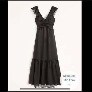 Abercrombie & Fitch Drama Ruffle Maxi Dress ST